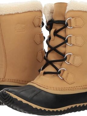 Womens Sorel Caribou Slim Nubuck Hiking Winter Mid Calf Waterproof Boots